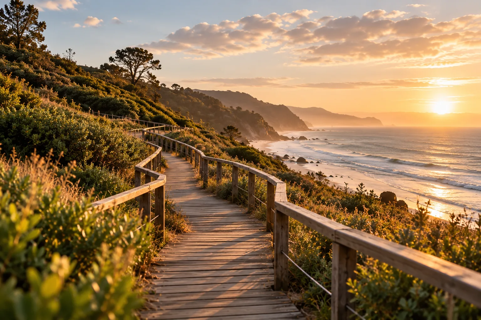 A natural path representing growth and change.